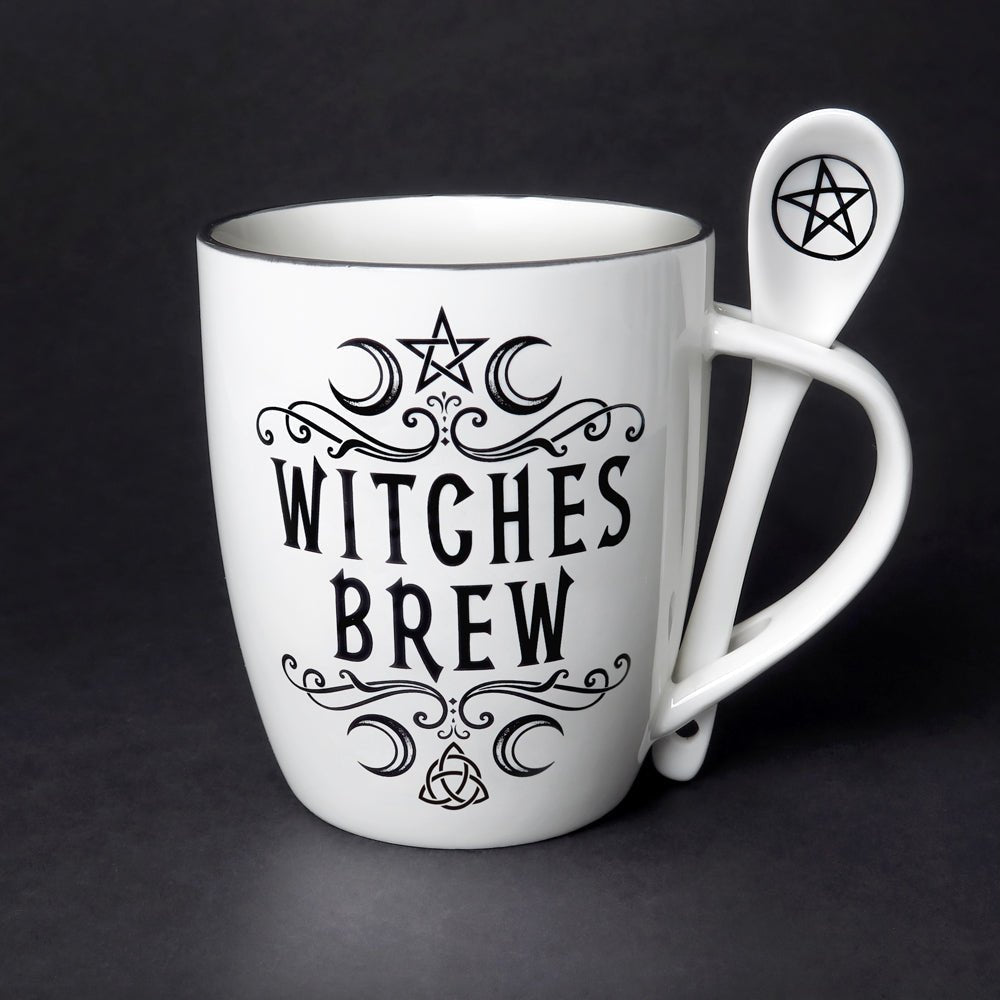 Crescent Witches Brew Mug and Spoon